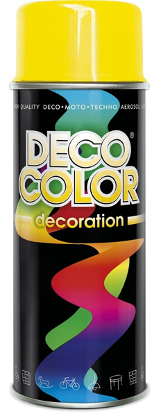 Obrazek Deco Color Decoration lakier w sprayu Żółty Ral 1023