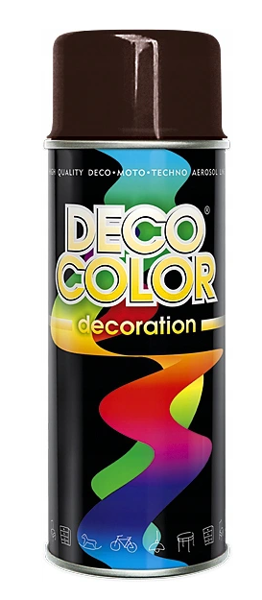 Obrazek Deco Color Decoration lakier w sprayu Brązowy Czekoladowy Ral 8017