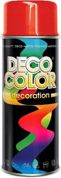 Obrazek Deco Color Decoration lakier w sprayu Czerwony Ognisty Ral 3000
